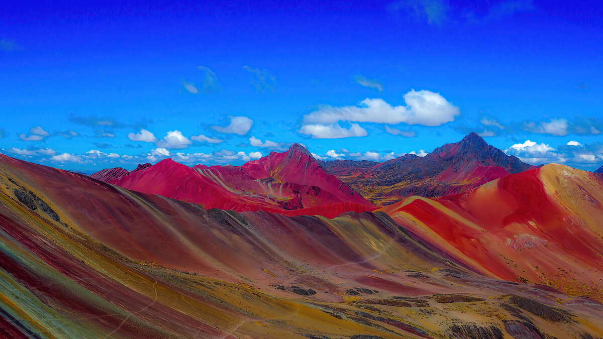 Tour a la montaña de colores - Valle rojo vista panorámica